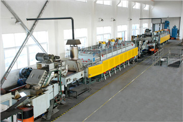 Mesh belt quenching line